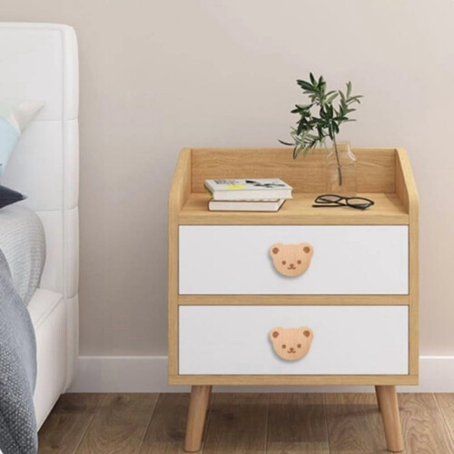 Wooden Drawer Knobs Elephant Lion Hippo 6 pcs 2