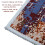 Square Area Rug Retro Abstract Design Washable Non-Slip 3
