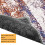 Square Area Rug Retro Abstract Design Washable Non-Slip 5