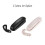 DCENTA Wall-Mount Mini Corded Landline Phone White 8