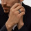 Stainless Steel Wedding Ring 7mm Sandblasted Polished 6