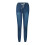 Women's High-Waisted Elastic Lace-Up Washed Denim Pants 3