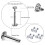 Lip Labret Rings Set Zircon 10 Pieces 3