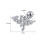 Bat Stud Earring Punk Style 16G 1 Pair 2