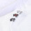 Bat Stud Earring Punk Style 16G 1 Pair 6