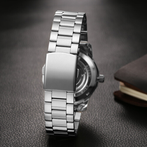 Men's Automatic Rhomboidal Watch Stainless Steel Strap 2