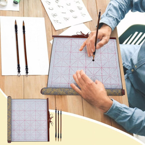 Water Writing Magic Cloth Calligraphy Set 3 Pieces 1