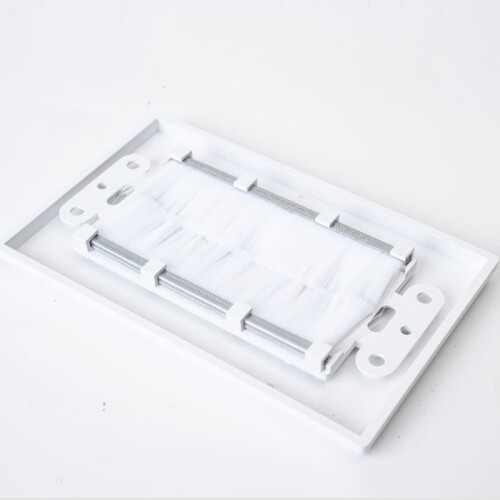 Wall Plate Bracket for Cable Pass-Through Single Gang 2