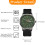 Men's Analog Watch with Luminous Hands and 24-Hour Dial 2