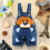 Denim Suspender Overalls for Toddlers Summer 3D Design 2