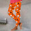 高腰万圣节女士 leggings 南瓜印花 弹力瑜伽裤 6