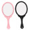 Hand Held Mirror Retro Handle Portable Ergonomic Travel 2 4