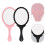 Hand Held Mirror Retro Handle Portable Ergonomic Travel 2 8
