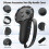 For Meta Quest 3 Nine-Piece VR Storage Bag Set Headset, Controller, and Main Unit Silicone Protective Covers Black 8