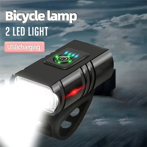Rechargeable LED Bicycle Headlight - Waterproof, Multiple Modes, USB Charging 2