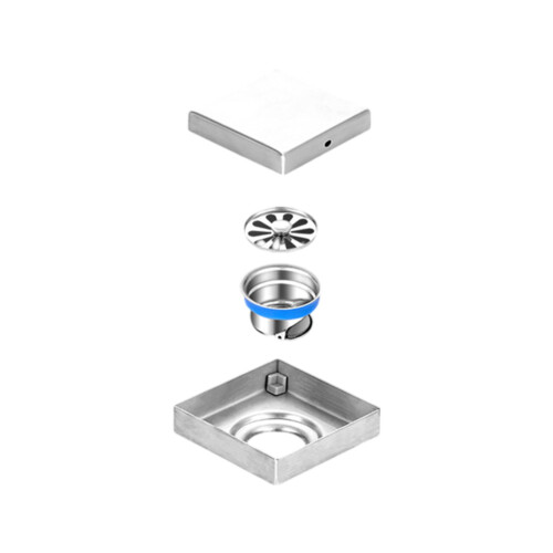 Stainless Steel Square Shower Drain Strainer 1
