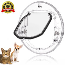 Yosoo Pet Door Cat Flap with 4-Way Locking for Cats and
