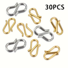 Stainless Steel S-Hook Connector for Jewelry Making 20 or