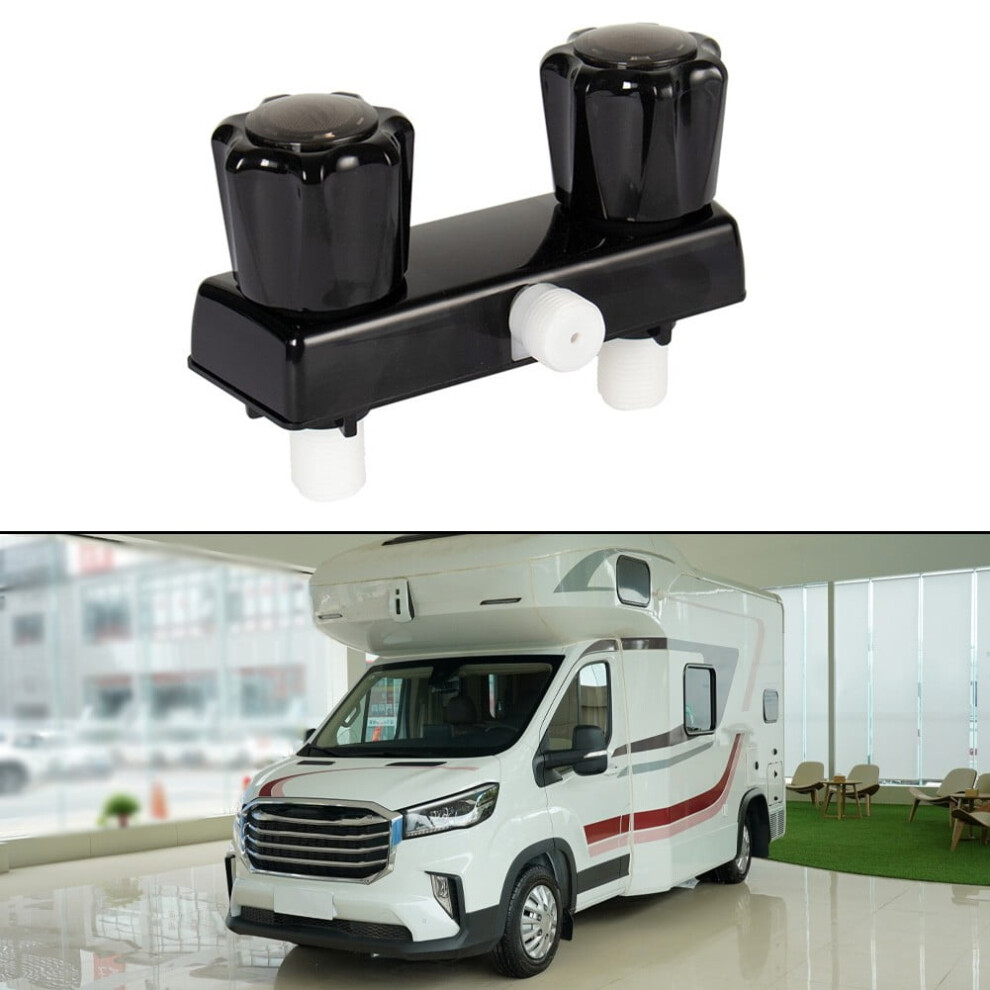 Rv Shower Faucet Diverter With Dual Knob 9399596368634