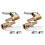 Brass Tire Inflator Chuck 1/4 Inch 4-Pack 1