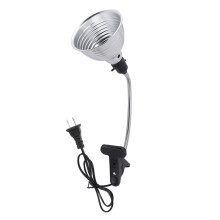 Reptile Heat Lamp Fixture with Adjustable Rotating Clamp