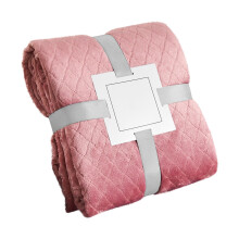 Flannel Tapestry Throw 200x230cm Soft Coral Fleece Blanket