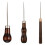 Leather Awl Tool Set Wooden Handle 3 Pcs 1