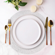 Round Paper Placemats for Cakes Desserts 50 Pack 13 Inch