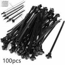 Mixed Car Line Cable Ties Zip Tie Clip 100 pcs