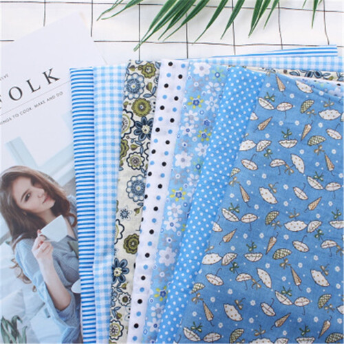 Bifavgk Cotton Craft Fabric Bundle 7 Pieces