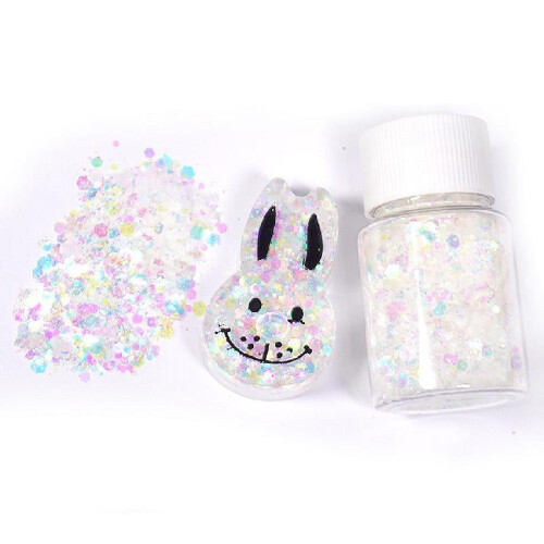 Epoxy Resin Mold Filling Tool with Shiny Sequins and Glitter