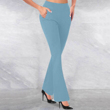Women's Bootcut High-Waist Yoga Pants with Pockets