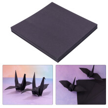 OUNONA Black Origami Paper Square Folding Craft Paper 100