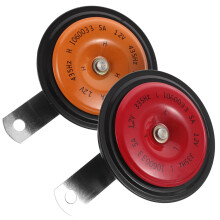 FRCOLOR Universal Car Horn Kit 12V Metal Snail Horns Dual