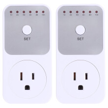 Outdoor Timing Socket Dusk-to-Dawn Timer 2 pcs