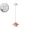 Retro Pendant Light Wrought Iron with Wood Shade 1