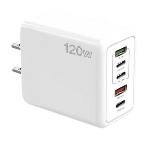 120W Multiport Fast Charging Wall Adapter 5 Port