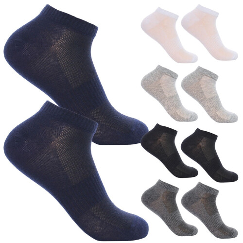 Men's Ankle Socks with Elastic Support 5 Pairs