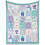 Mermaid Throw Blanket Purple Blue Plush 1 Size 1
