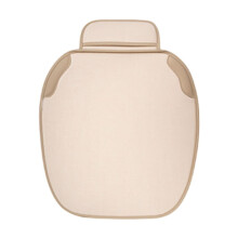 Beige linen car seat cushion breathable comfort pad single