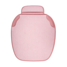 Pink Linen Car Seat Cushion Breathable Comfort Pad