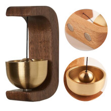 Magnetic Door Chime Walnut 2.75x1.37x0.98 in