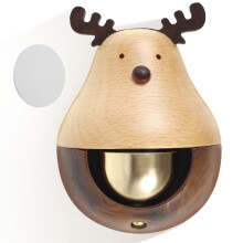 Magnetic Moose Doorbell Wooden Chime for Home Office Store