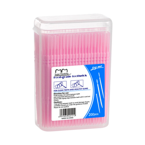 Dental Floss Picks Double-Ended 200 Count