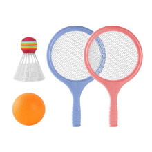Children's Badminton Set Blue Pink 2 Rackets