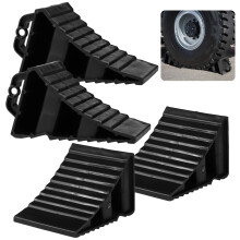 Plastic Wheel Chocks Heavy Duty 4 pcs 7.87x4.72x4.3 in