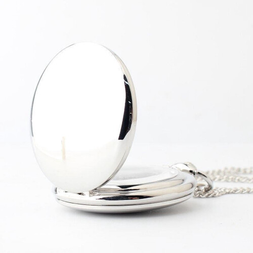 Classical Polish Smooth Double-Face Pocket Watch 2