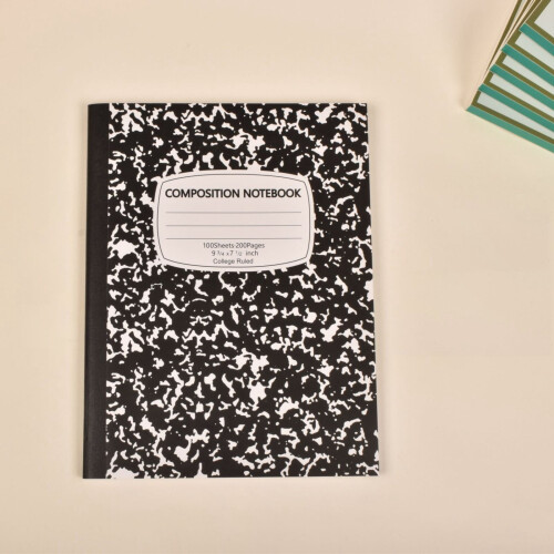 Green Marble Snowflake Notebook American Style 200 Pages 1