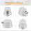 5PCS Silver Alloy Drum Kit Rectangular Claw Hook Lug Single End Drum Percussion Accessory Replacement Parts 8