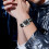 Women's Vintage Square Quartz Watch Silver Case Crocodile 2